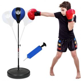 Saco Pera de Pie-Punching Ball Boxeo Ajustable (Infantil) / DBX Bushido