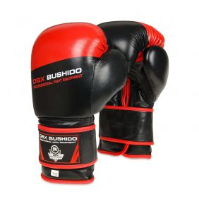 Guantes de Boxeo Adulto Premium (Rojinegros) 10-14oz / DBX Bushido