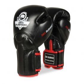 Boxing Gloves Adult Wrist Guards (Black Red) 10-14oz / DBX Bushido