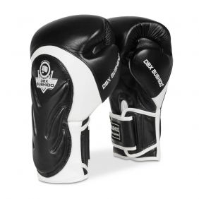 Boxing Gloves Adult Wrist Guards (Black White) 10-14oz / DBX Bushido