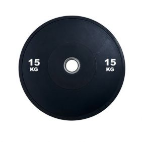Disco Bumper Negro 3.0 - Goma Maciza Negro Casquillo Acero / Iron Strength [Generic]