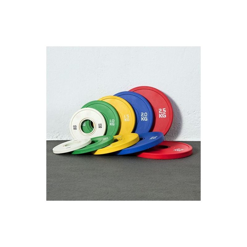 Disco Olimpico Bumper Color Fraccional 0.5-5 kg